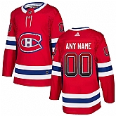Customized Men's Montreal Canadiens Red Drift Fashion Adidas Jersey